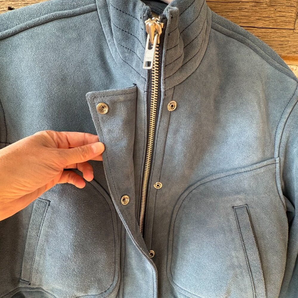 Free People Women's We The Free Wes Suede Bomber Jacket - Small - Picture 9 of 11